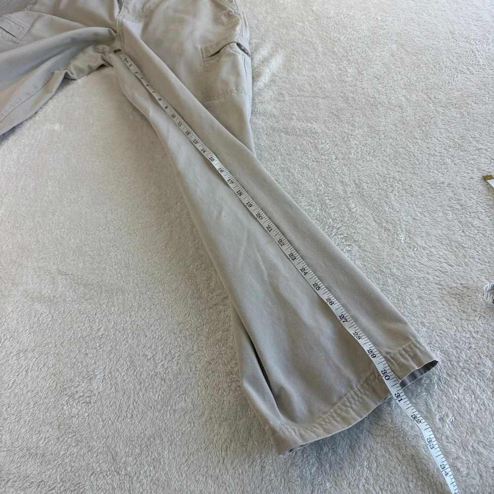 LL‎ Bean Comfort Waist Khaki Cargo Pants Mens 33x30 Gorpcore Dadcore Cotton